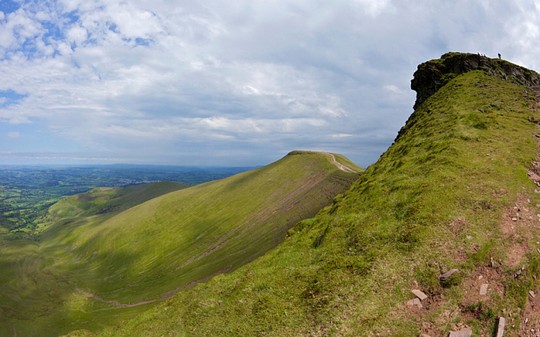 Vùng núi Brecon Beacons nơi xảy ra sự vụ.